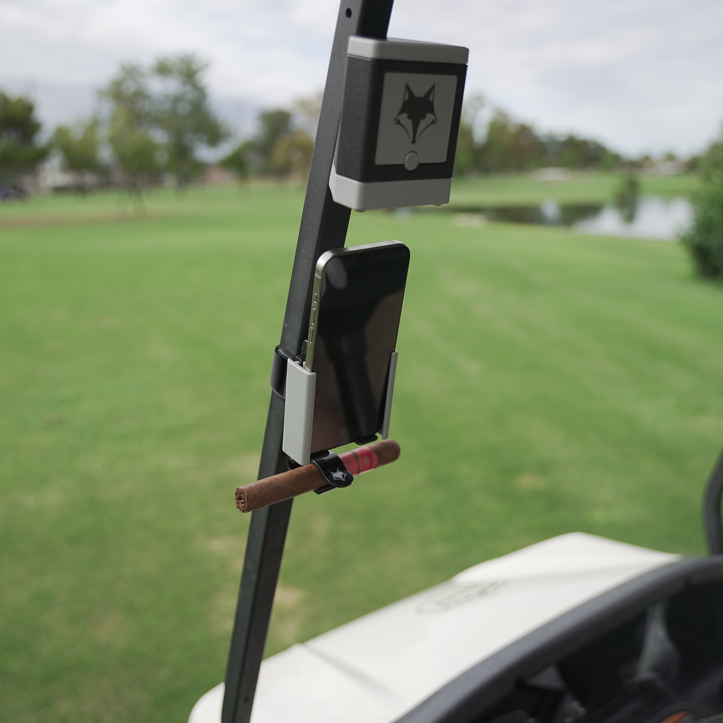 Phone Caddy + Cigar Holder